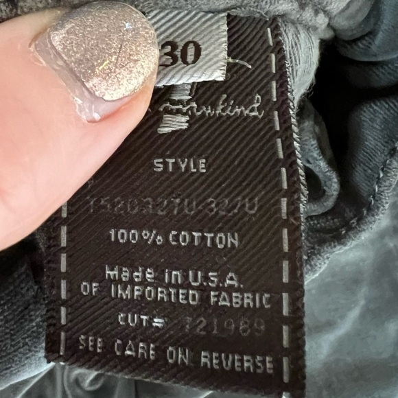 7 FOR ALL MANKIND Womens Bootcut Suede Soft Grey Size 30 Pants Boho - Picture 3 of 6